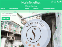 Tablet Screenshot of musictogethersandiano.com